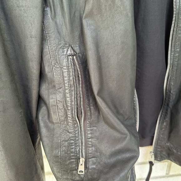 Allsaints Kino leather bomber jacket L Large All Saints - Picture 7 of 13